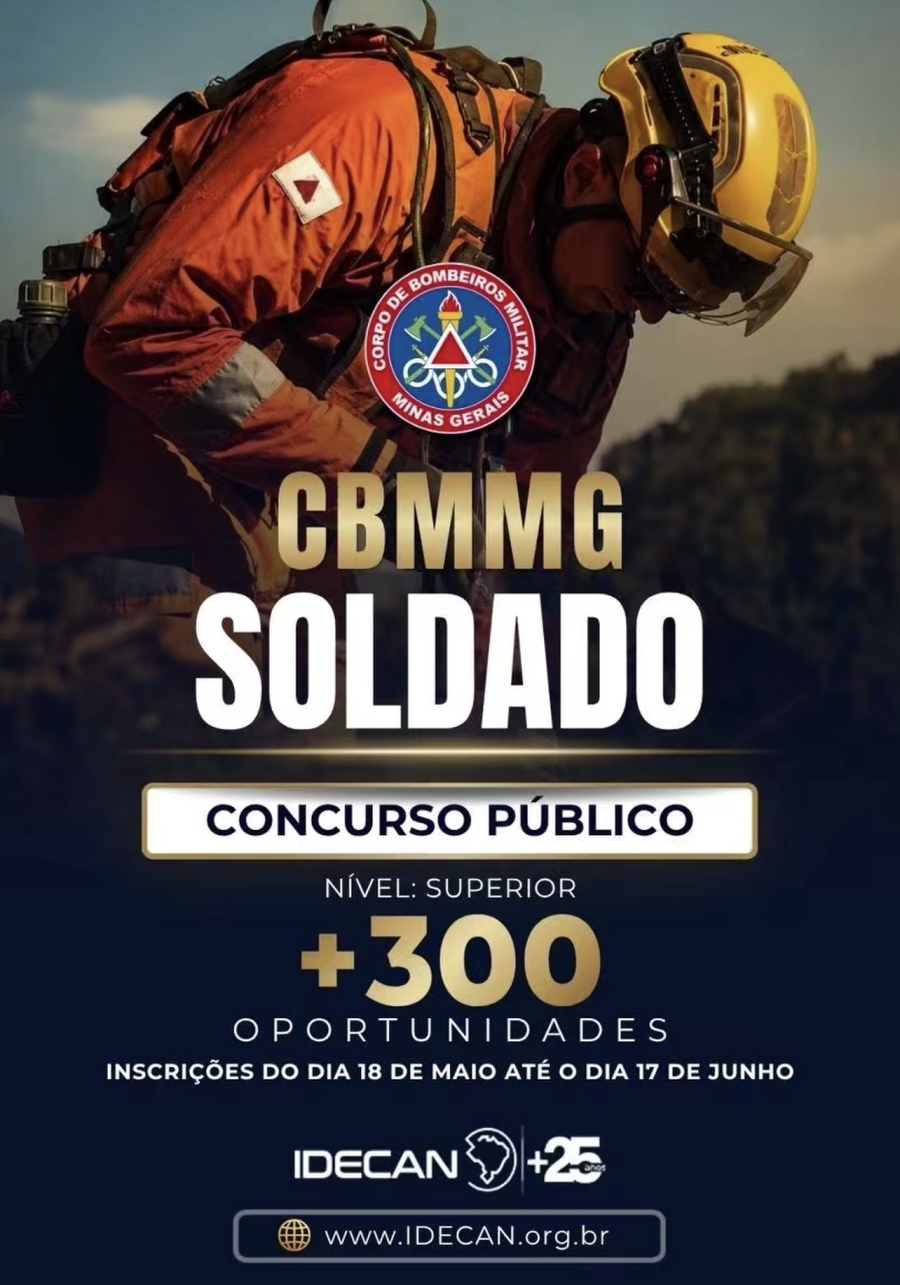 CBMMG reforça inscrição para curso de formação de soldados 